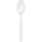 Party Central Solid Reusable Plastic Party Spoons - 6.75" - Clear - Club Pack of 600